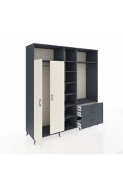 Kronos Dolap 9 Raflı 3 Çekmeceli 2 Askılı 220x59x243 - S784M028V14C