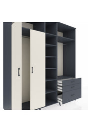 Kronos Dolap 9 Raflı 3 Çekmeceli 2 Askılı 220x59x243 - S784M028V14C