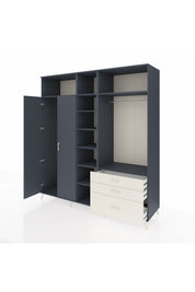 Kronos Dolap 9 Raflı 3 Çekmeceli 2 Askılı 220x59x243 - S784M028V16C