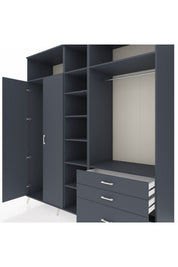 Kronos Dolap 9 Raflı 3 Çekmeceli 2 Askılı 220x59x243 - S784M028V17C