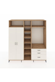Kronos Dolap 9 Raflı 3 Çekmeceli 2 Askılı 220x59x243 - S784M028V22C