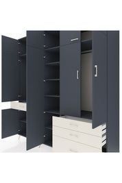 Kronos Dolap 11 Raflı 4 Çekmeceli 2 Askılı 220x59x243 - S784M029V16C