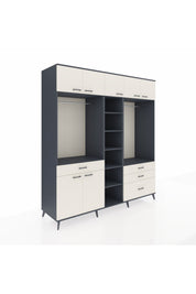 Kronos Dolap 11 Raflı 4 Çekmeceli 2 Askılı 220x59x243 - S784M030V13C