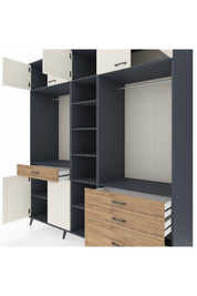 Kronos Dolap 11 Raflı 4 Çekmeceli 2 Askılı 220x59x243 - S784M030V15C