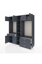 Kronos Dolap 11 Raflı 4 Çekmeceli 2 Askılı 220x59x243 - S784M030V17C