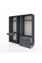 Kronos Dolap 7 Raflı 4 Çekmeceli 3 Askılı 220x59x243 - S784M031V17C