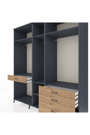 Kronos Dolap 7 Raflı 4 Çekmeceli 3 Askılı 220x59x243 - S784M031V18C