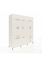 Kronos Dolap 8 Raflı 4 Çekmeceli 3 Askılı 220x59x243 - S784M032V04C