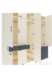 Kronos Dolap 8 Raflı 4 Çekmeceli 3 Askılı 220x59x243 - S784M032V05C
