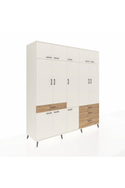 Kronos Dolap 8 Raflı 4 Çekmeceli 3 Askılı 220x59x243 - S784M032V06C