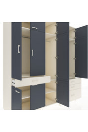 Kronos Dolap 8 Raflı 4 Çekmeceli 3 Askılı 220x59x243 - S784M032V07C