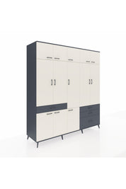 Kronos Dolap 8 Raflı 4 Çekmeceli 3 Askılı 220x59x243 - S784M032V14C
