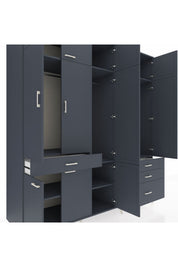 Kronos Dolap 8 Raflı 4 Çekmeceli 3 Askılı 220x59x243 - S784M032V17C