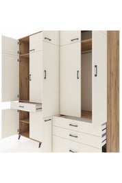 Kronos Dolap 8 Raflı 4 Çekmeceli 3 Askılı 220x59x243 - S784M032V22C