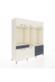 Kronos Dolap 8 Raflı 4 Çekmeceli 3 Askılı 220x59x243 - S784M033V05C