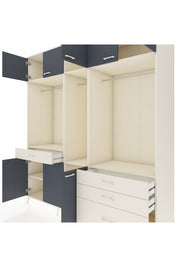 Kronos Dolap 8 Raflı 4 Çekmeceli 3 Askılı 220x59x243 - S784M033V07C