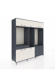 Kronos Dolap 8 Raflı 4 Çekmeceli 3 Askılı 220x59x243 - S784M033V14C