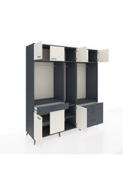 Kronos Dolap 8 Raflı 4 Çekmeceli 3 Askılı 220x59x243 - S784M033V14C
