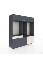 Kronos Dolap 8 Raflı 4 Çekmeceli 3 Askılı 220x59x243 - S784M033V16C