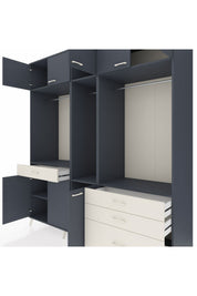 Kronos Dolap 8 Raflı 4 Çekmeceli 3 Askılı 220x59x243 - S784M033V16C