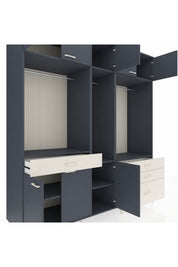 Kronos Dolap 8 Raflı 4 Çekmeceli 3 Askılı 220x59x243 - S784M033V16C