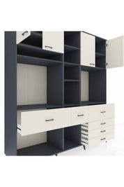 Kronos Dolap 11 Raflı 6 Çekmeceli 4 Kapaklı 220x59x243 - S784M036V13C