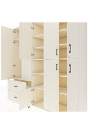 Kronos Dolap 12 Raflı 2 Çekmeceli Tek Askılı 220x59x243 - S784M037V04C