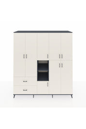Kronos Dolap 12 Raflı 2 Çekmeceli Tek Askılı 220x59x243 - S784M037V13C
