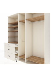 Kronos Dolap 9 Raflı 3 Çekmeceli 3 Askılı 220x59x243 - S784M038V01C