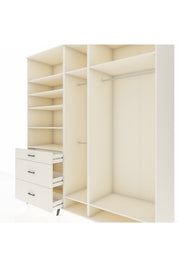 Kronos Dolap 9 Raflı 3 Çekmeceli 3 Askılı 220x59x243 - S784M038V04C