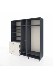 Kronos Dolap 9 Raflı 3 Çekmeceli 3 Askılı 220x59x243 - S784M038V16C