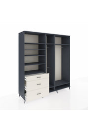 Kronos Dolap 9 Raflı 3 Çekmeceli 3 Askılı 220x59x243 - S784M038V16C