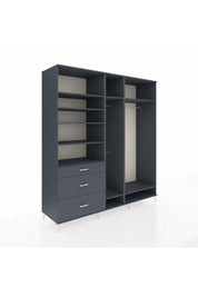 Kronos Dolap 9 Raflı 3 Çekmeceli 3 Askılı 220x59x243 - S784M038V17C