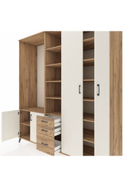 Kronos Dolap 13 Raflı 3 Çekmeceli 4 Kapaklı 220x59x243 - S784M040V24C