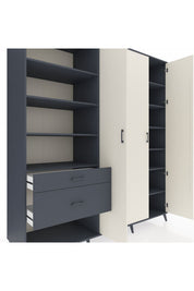 Kronos Dolap 16 Raflı 2 Çekmeceli 3 Kapaklı 220x59x243 - S784M041V14C