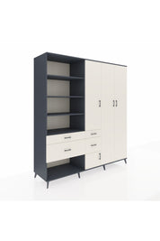Kronos Dolap 14 Raflı 4 Çekmeceli 4 Kapaklı 220x59x243 - S784M042V13C