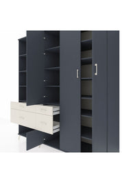Kronos Dolap 14 Raflı 4 Çekmeceli 4 Kapaklı 220x59x243 - S784M042V16C