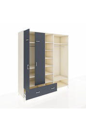 Kronos Dolap 12 Raflı 2 Çekmeceli 2 Askılı 220x59x243 - S784M046V08C