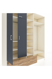 Kronos Dolap 12 Raflı 2 Çekmeceli 2 Askılı 220x59x243 - S784M046V09C