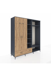 Kronos Dolap 12 Raflı 2 Çekmeceli 2 Askılı 220x59x243 - S784M046V12C