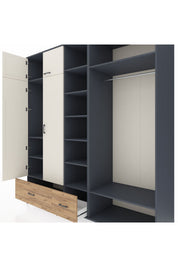 Kronos Dolap 12 Raflı 2 Çekmeceli 2 Askılı 220x59x243 - S784M046V15C