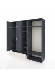 Kronos Dolap 12 Raflı 2 Çekmeceli 2 Askılı 220x59x243 - S784M046V16C