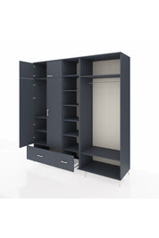 Kronos Dolap 12 Raflı 2 Çekmeceli 2 Askılı 220x59x243 - S784M046V17C