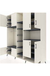Kronos Dolap 18 Raflı 8 Kapaklı Tek Askılı 220x59x243 - S784M051V05C