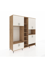 Kronos Dolap 18 Raflı 8 Kapaklı Tek Askılı 220x59x243 - S784M051V24C