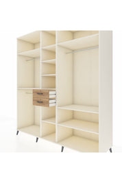 Kronos Dolap 10 Raflı 2 Çekmeceli 3 Askılı 220x59x243 - S784M052V06C