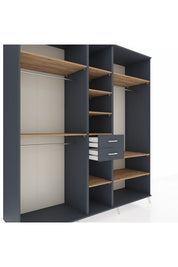 Kronos Dolap 10 Raflı 2 Çekmeceli 3 Askılı 220x59x243 - S784M052V11C