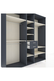 Kronos Dolap 10 Raflı 2 Çekmeceli 3 Askılı 220x59x243 - S784M052V14C