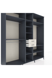 Kronos Dolap 10 Raflı 2 Çekmeceli 3 Askılı 220x59x243 - S784M052V16C