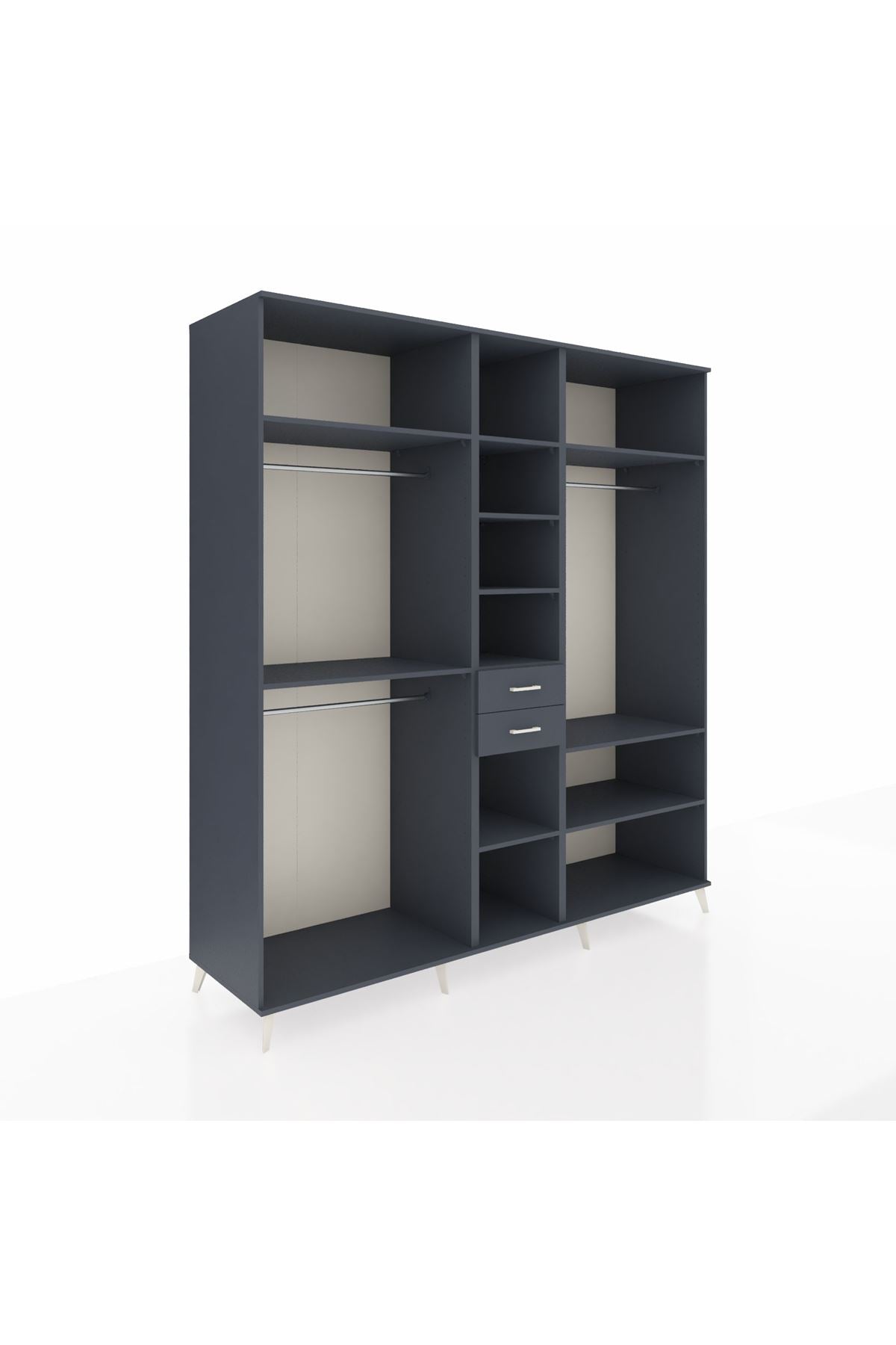Kronos Dolap 10 Raflı 2 Çekmeceli 3 Askılı 220x59x243 - S784M052V17C